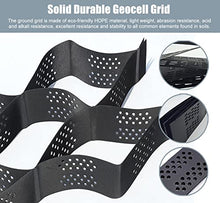 LVLONG Gravel Geo Cell Grid Paver Driveway Garden - 5cm/2inch Tall, Heavy Load Resistance Scalable Gravel Ground Grid Stabilization, Easy Install (Size : 3m x 10m (10ft x 33ft))