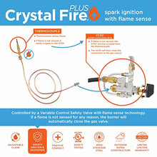 The Outdoor GreatRoom Company Round Stainless Steel Crystal Fire Plus (BP20RD-A), 16-Inch Burner, 20-Inch Plate