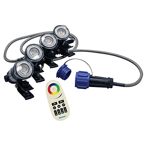 Airmax Color-Changing RGBW 4 LED Light Sets, 150' Cord