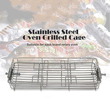 Stainless Steel Skewers Oven Rotate Cage Roast Fish Shrimp Meat Shelf Baking Tool (Size : Small) (Big)