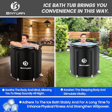 Ice Bath Tub: Cold Plunge Tub with Cover 106 Gallons, Cold Water Plunge for Athletes Recovery, Black