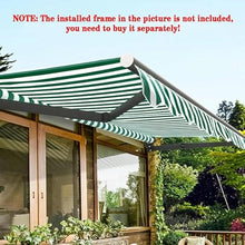 WZUOPG Manual Retractable Awning Door Window Awning Shelter Outdoor Canopy Home Deck Canopy with Manual Crank Handle（Frame Included ）