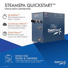 SteamSpa 10.5kW Steam Sauna Generator Executive Bundle 240V Brushed Nickel