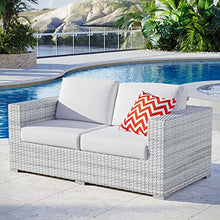 Modway EEI-4306-LGR-WHI Loveseat Light Gray White