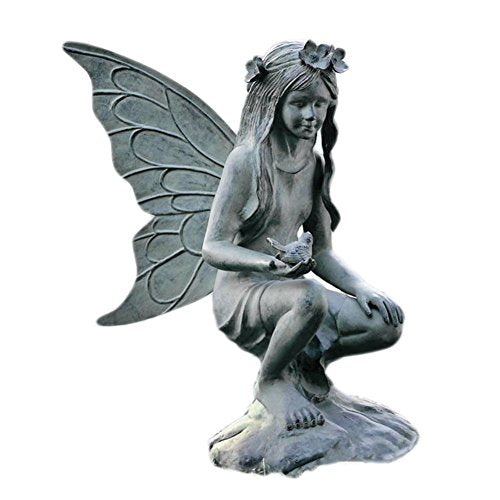 SPI Verdigris Finish Fairy Garden Sculpture Green