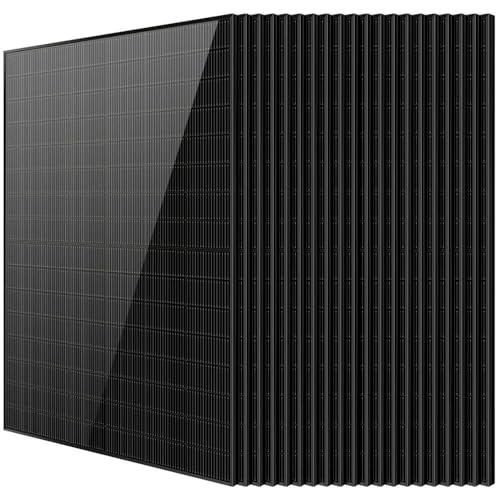 SUNGOLDPOWER UL61730 N-type 20PCS 450W Bifacial Solar Panels,16BB High Efficiency Monocrystalline Solar panel for Energy Storage,Charging Station, Household,On/Off Grid Solar System (20x450W bifacial)