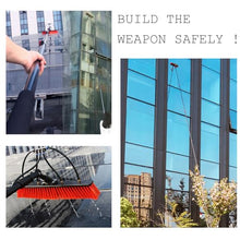 Cleaning Brush Water Supply Pole Kit, Window and Solar Cleaning Pole with Water Supply Retractable Brush/Brush Window and Solar Panel Cleaning Tool ()