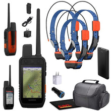 Garmin Alpha 300i Handheld Dog Tracker & Training System Bundle with 3X Alpha T20 Collars Black