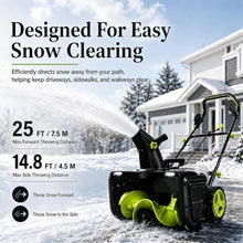 QIUNAOZI 3500w Brushless Motor Snow Thrower, with LED Light and Wheels