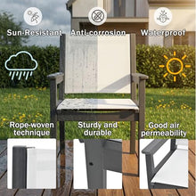 OTSUN Outdoor Patio Chair, HDPE Frame Weather-Ready Sling Lawn Chair with Breathable Fabric Versatile for Relaxation Backyard Deck & Garden