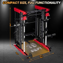 GarveeLife Power Cage Smith Machine Red