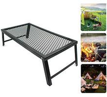 GAAHRQQQ Outdoor Folding Picnic Barbecue Table Storage Rack for Camping Festival Garden Picnic Party Outdoor Fire Pits