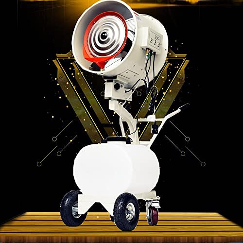 LLYB Cooling Fan Hand-Push Misting Fans, Outdoor Oscillating Cooling Pedestal Fan, Cooling,Misting, Dusting, Humidifying 90° Oscillation with Wheels Ideal for Commercial Venues Factory Workshop Flow