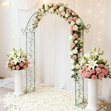 Sungmor Metal Garden Arbor, 92.5in High x 11.8in Wide,Elegant Green Archway