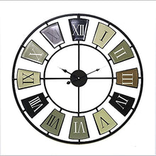 Wall Clock Art Simple Clock Antique Art Iron Wall Clock, Outdoor Garden Wall Clock Living Room Decor Wall Clock Decoration, Home Bar Decor Clock Single-Sided Wall Clock