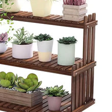 MIIKHI Desktop Plant Stand Wood Window Sill Plant Shelf Small Plant Rack Tiered Flower Rack Indoor Bookshelf Patio Garden Balcony Planter Holder Shoe Racks Shelf Office Plant Shelves with