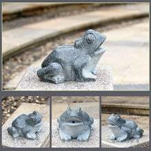 Frog Spitter Statue, Outdoor Garden Figurines, Granite Decorations for Desk Office Bedroom Outdoor Yard Lawn(32x40x25cm/12.5x15.7x10in)