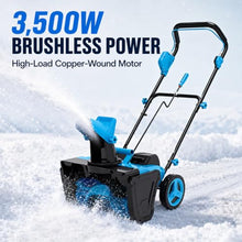 Cordless Snow Blower, 22-Inch Clearing Width, 3500W Brushless Motor