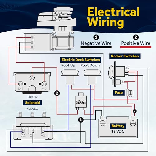 Five Oceans Vertical Windlass Kit 1500W 12V DC Silver/Black