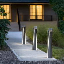 XMKJC LED Outdoor Bollard Light Electric Pathway Lamp Modern Landscape Ground Light for Garden Yard Patio Walkway Driveway Courtyard Park Villa Path Decorative Lighting Aluminum Acrylic(Black)