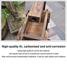 Wooden Water Wheel Fountain for Garden Patio Pond Pool, Vintage Outdoor Indoor Balcony Ornamental Waterfall Fountain, Feng Shui Wheels Fountain Yard Decorative Outdoors, with Water Pump and Stand