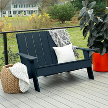 Highwood Italica Modern Adirondack 4pc Patio Set, Federal Blue