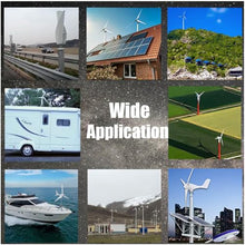 24V,10000W No Noise Low Speed Vertical Axis Wind Power Turbine Generator+220V Roof Mount Residential Home Use High Efficiency Windmill for Home/RV/Marine