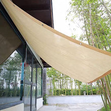YSUEFIJO Shade Cloth Plant Net Cover 39.4x39.4ft Garden Shade Mesh Sunblock UV Resistant Net Beige Thicken Encryption 90% Shade for Plant Cover Pergola, Greenhouse, Heavy Duty with Grommets