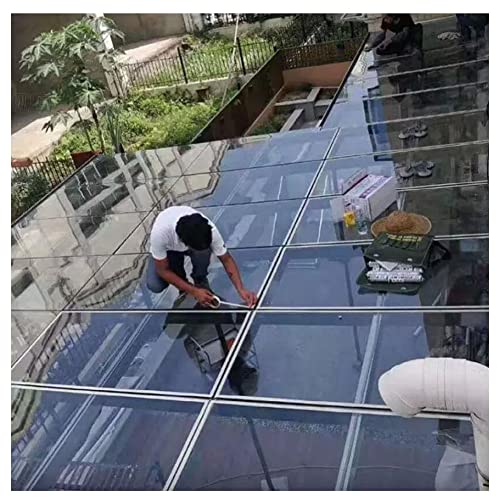 Impact Resistant Polycarbonate Plastic Sheet, Transparent Heat-Insulating Screen Greenhouses Cladding for Roof, Car Shed, Canopy, Plant Cover (Color : Clear, Size : 1.5x30m)