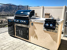 Bonfire Outdoor Kitchen Double Access Door Black 304 Stainless Steel 33 x 22 inches