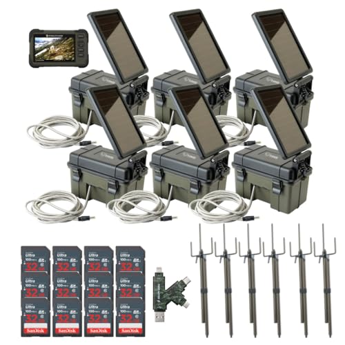 Stealth Cam HME Trail Camera 12V Solar Power Bundle with 6X Accessories