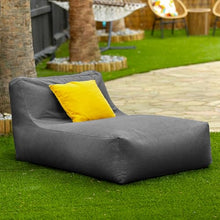 Jaxx Coza Outdoor Sun Lounger - Luxurious Giant Outdoor Chaise - Sunbrella, Charcoal