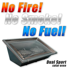 Dual Sport Solar Oven - Portable Outdoor Cooker for Camping, Boating & Emergency - Dual Pot, NO Glass to Break, Over 25,000 Distributed Worldwide, Complete Kit