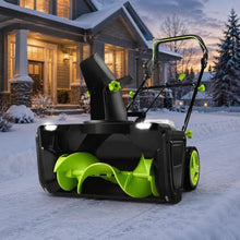 Cordless Snow Shovel, 3500w Electric Snow Shovel, 25-Ft Throw Distance 6Batteries