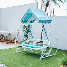 ELUKHT Creative Hotel Patio Porch Swing Glider with Stand Porch Swings with Stand, Princess Swing Bed Patio Furniture Porch Swing Lazy Daze Hammocks Swing Bench Perfect Set