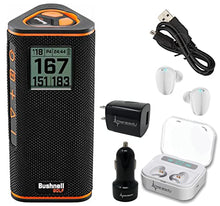 Wearable4U Bushnell Wingman View Golf GPS Bluetooth Speaker Bundle White Earbuds Wall/Car Chargers