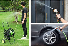 Portable Hose Pipe Reel,Garden Hose Reel Cart, Hose Reel Cart with Hose and Wheels, Durable Powder Coat Finish, Yard Water Planting Outdoor Garden Lawn Water Truck H,One Color-50M Hose