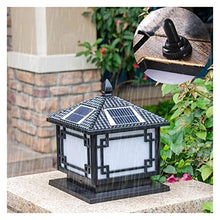 ALDEPO Courtyard Light Solar Lamp Posts Outdoor Floor Lamps Lantern Porch Columns and Pillars Column Lights Outdoor Lighting Street Lamp Decor Light/30Cm