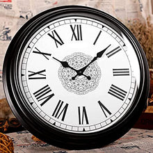 ERTTGWGF Garden Clocks Outdoor Round Vintage Easy to Read Home/Office/Classroom/School Clock