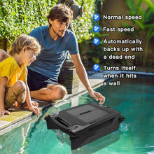 Piefeak Automatic Solar Pool Vacuum Cleaner with Auto-Escape and Auto-Turn, Solar Powered Pool Vacuum, with Solar and Rechargeable Dual Mode