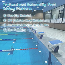 WANGYYDS 20in x 20in Swimming Starting Block, 304 Stainless Steel Non-Slip Diving Boards, 15°Inclined Professional Diving Platform, Indoor Outdoor Competition Professional Diving Boards,Upgraded