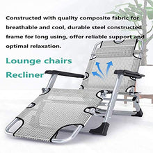 IIPOSAQQ Folding Recliner Cushioned Textoline Beach Chair Sun Lounger Bed for Garden and Outdoor Camping Portable Camping Outdoor Camping for Heavy People Support 440lbs