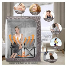 ZDGsrgWRG 1 Portable Folding Personal Steam Sauna Tent Set Remote Control
