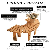 BXKCFYBSQ Garden Balcony Flower Stand,Semi-Circular Tree Bench,Outdoor Furniture Decoration Seating,Shape Extends Infinitely,Capacity 400KG,Easy to Install(Color2)