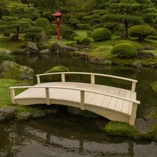Keystone Amish Co. Pressure Treated Pine Japanese Garden Bridge, 4' x 12', Unfinished