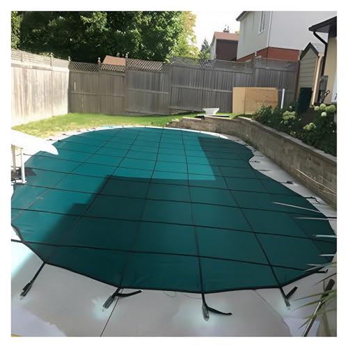 ERRULAN Inground Pool Cover 30ft/28ft/26ft/24ft/22ft/18ft/15ft/14ft/12ft/10ft/8ft/7ft/6ft/5ft, Custom Heavy Duty Pool Safety Covers, Cold Resistant Winter Safety Swimming Cover(9.2m/30ft)