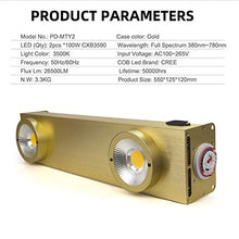 5sssallefaa Dimmable 200W COB LED Grow Light Full Spectrum with Timer for Indoor Greenhouse Plants Flowers All Stage Grow