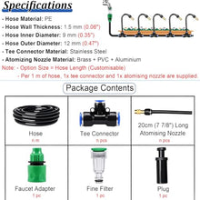 Adjustable Water Output Misting Water Irrigation System for Flower Bed