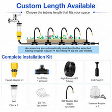 WLCGYD Outdoor Misting Cooling System with Adjustable 360° Nozzles