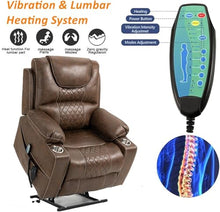 KTYUERGHK Lay Flat Power Lift Recliner with Massage Heat for Adults